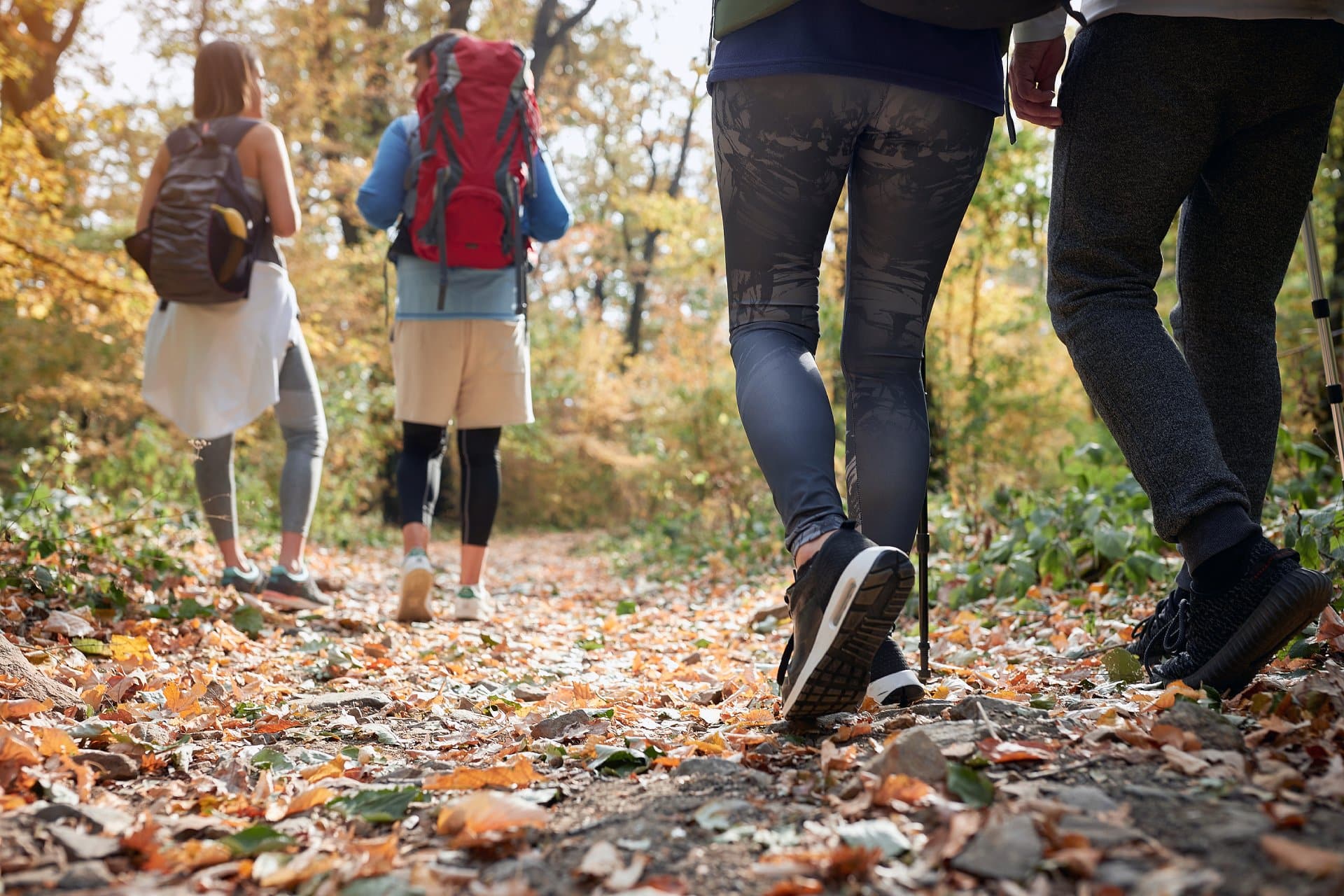 Couples-hiking-together